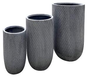 SILVIA - set di 3 vasi