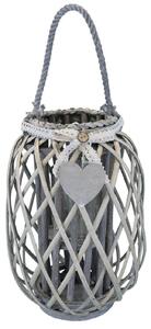 GENEVIEVE - lanterna in vimini tondo 15 x 66 cm