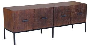 MANTRA - porta tv con decoro 4 ante legno e ferro