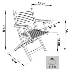 ORATOR - poltrona da giardino pieghevole in legno di teak