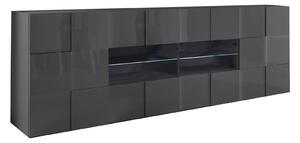 DOMO - madia di design moderno 2 ante e 4 cassetti