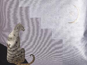 Set di 2 cuscini decorativi multicolore 45 x 45 cm motivo ghepardo quadrato arredamento moderno accessori Beliani