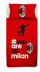 Completo Lenzuola A.C. Milan Ufficiale Singolo Una Piazza