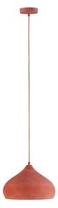 Lampada a sospensione Lindby Fiona, calcestruzzo, color terracotta, E27