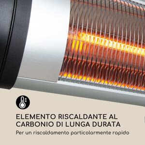 Blumfeldt Rising Sun Irradiatore di Calore a Infrarossi 850/1650/2500 W Alluminio