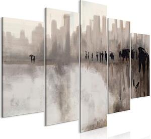 Quadro City in the Rain (5 Parts) Wide
