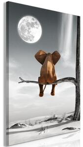 Quadro Elephant and Moon (1 Part) Vertical