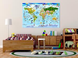 Quadri di sughero Children's Map: Colourful Travels [Cork Map]