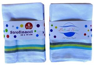 Strofinacci cucina 6 pezzi in cotone Botticelli Home Frico