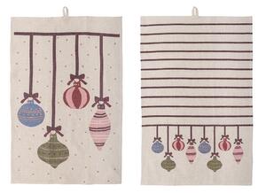 Set di strofinacci in cotone a tema natalizio 2 pz 71x45 cm Ornamentia – Bloomingville