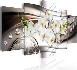 Quadro Orchidea con diamanti
