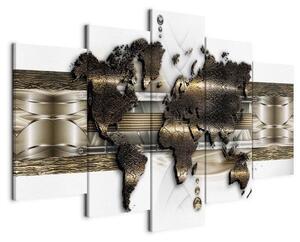 Quadro Mondo di metallo