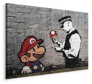 Quadro Mario and Cop by Banksy