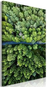 Quadro Road Through Forest (1 Part) Vertical