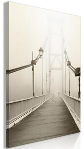 Quadro Bridge in the Fog (1 Part) Vertical