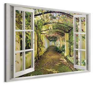 Quadro Window View on Pergola