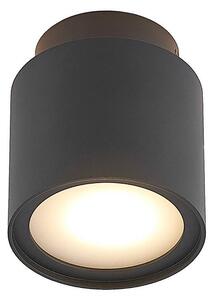 Lampada da soffitto Arcchio Walisa, Ø 10 cm, nero, diffusore, GU10
