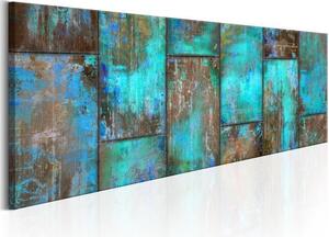 Quadro Metal Mosaic Blue