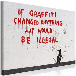 Quadro Quotes Graffiti (1 Part) Wide