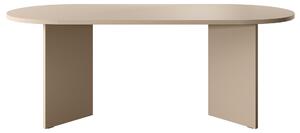 Selsey OVO - Tavolo da pranzo ovale, colore cappuccino, 90x204 cm