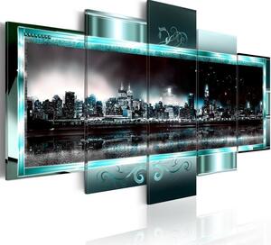 Quadro New York turchino: Notte stellata
