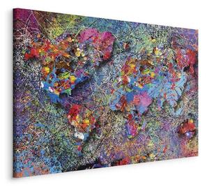 Quadro Map: Jackson Pollock inspiration