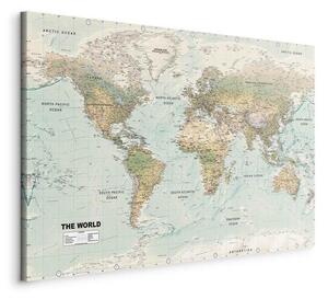 Quadro World Map: Beautiful World