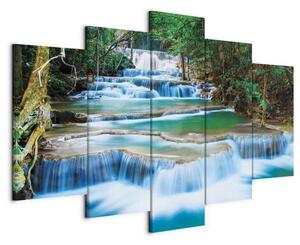 Quadro Cascata azzurra di Kanchanaburi, Thailandia
