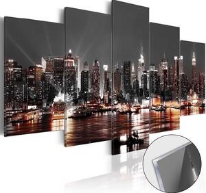 Quadri su vetro acrilico Gray City [Glass]