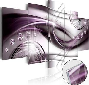 Quadri su vetro acrilico Violet Glow [Glass]