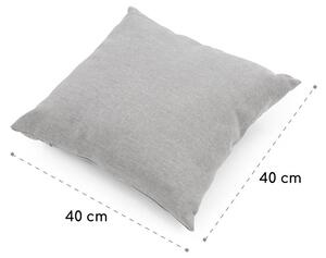 Blumfeldt Titania Pillow cuscino in poliestere idrorepellente grigio chiaro screziato