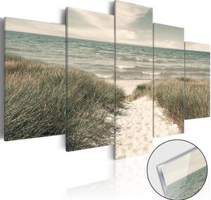 Quadri su vetro acrilico Quiet Beach [Glass]