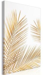 Quadro - Golden Palm Leaves (1 Part) Vertical