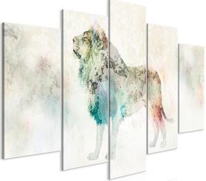 Quadro - Colourful King (5 Parts) Wide