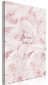 Quadro - Pink Feathers (1 Part) Vertical