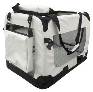 Cassa pieghevole per cani Borsa per il trasporto in auto per cani gatti Borsa grande piccola per il trasporto in auto Coperta piccola per il trasporto in auto 7 misure Borse cinque colori Petigi, Colore:Beige, Dimensioni:L (70 x 52 x 51 cm)