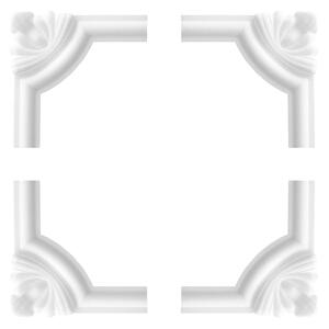 1 set di segmenti curvi, segmenti angolari in polistirolo espanso (EPS) per modanature piatte, decorazioni per pareti e soffitti, bordature, cornici, modanature in stucco e allestimenti decorativi (NE-27-02D)
