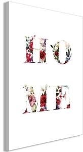 Quadro - Home in Flowers (1 Part) Vertical