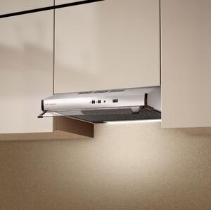 Faber Cappa Cucina Aspirante Sottopensile Incasso Larghezza 60 cm colore Acciaio - 300.0557.576 - 2740 SRM X A60 (VIS) FB EXP