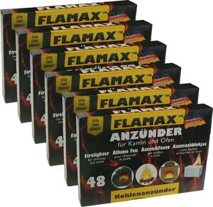 12 x accendino per barbecue/carbone 48 cubetti