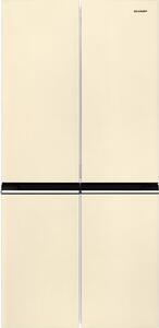 Sharp Frigorifero Americano Side by Side Capacit 488 Litri Classe energetica E Raffreddamento No Frost colore Crema - SJ-NFA15IMXJE