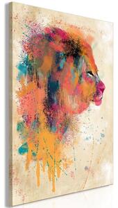Quadro - Watercolor Lion (1 Part) Vertical
