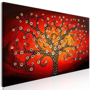 Quadro - Fiery Tree (1 Part) Narrow