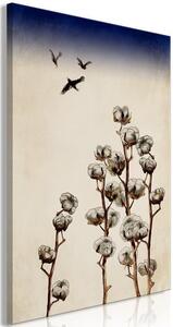 Quadro - Cotton Branches (1 Part) Vertical