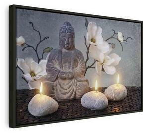 Quadro - Buddha and Stones (1 Part) Wide