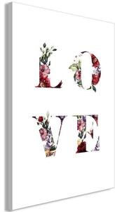 Quadro - Love in Flowers (1 Part) Vertical