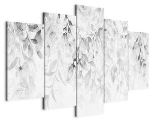 Quadro - Waterfall of Roses (5 Parts) Wide - Third Variant