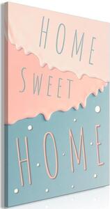 Quadro - Inscriptions: Home Sweet Home (1 Part) Vertical