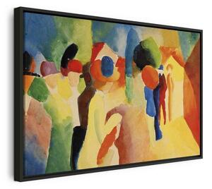 Quadro - With a Yellow Jacket (August Macke)