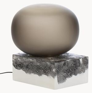 Lampada da tavolo a LED in vetro soffiato Magma Two